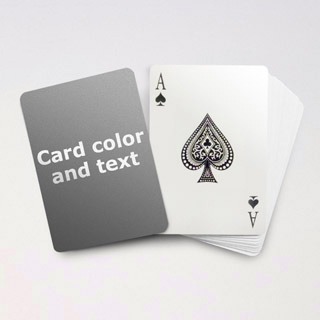 Card color & add text